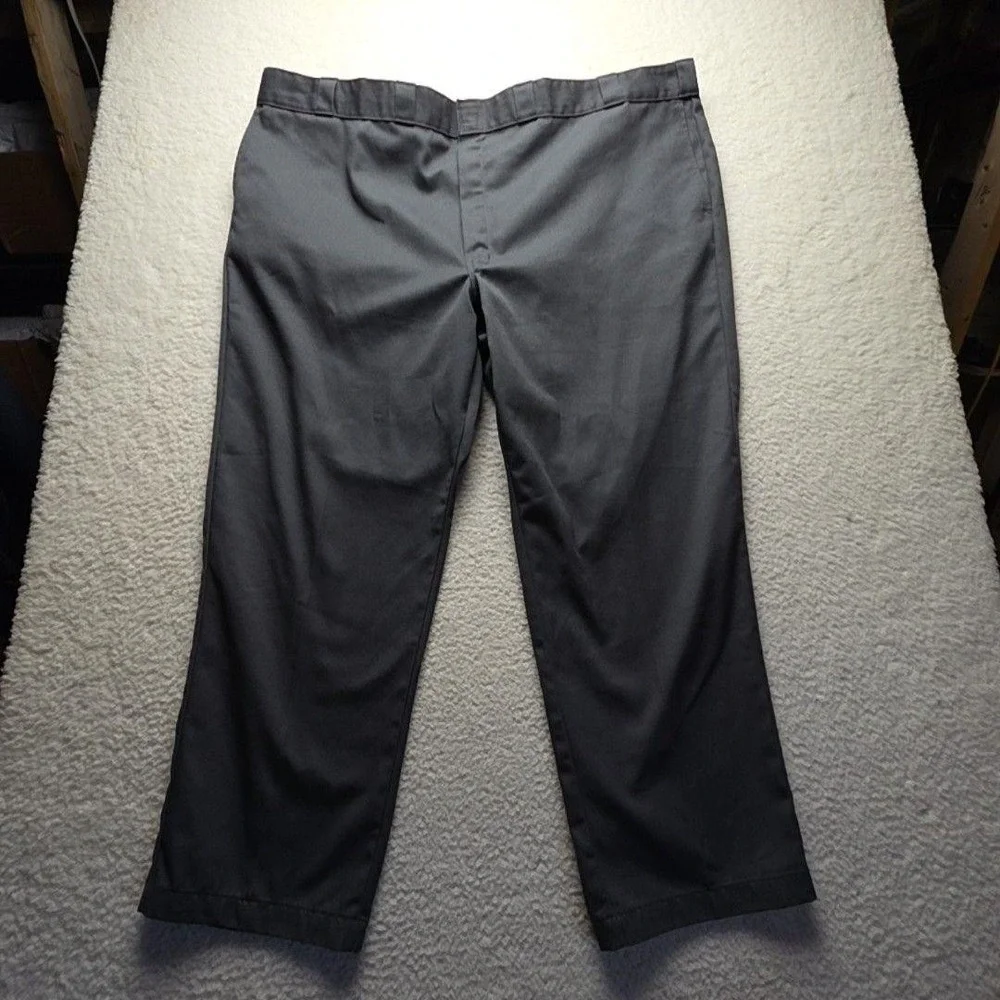 Dickies Pants Mens 54x30 Gray 874 Original Fit Workwear Chino Big & Tall